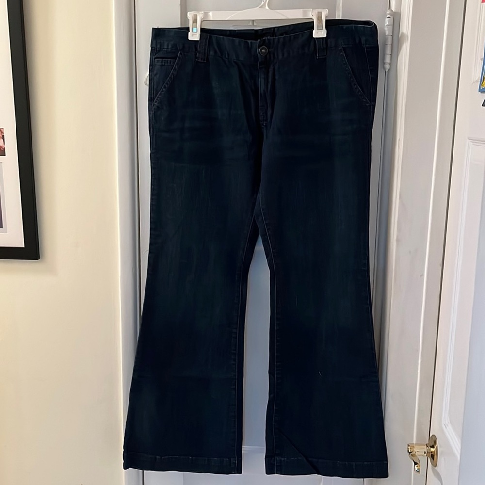 Calvin Klein Dark Wash Trouser Flare Jeans size 16